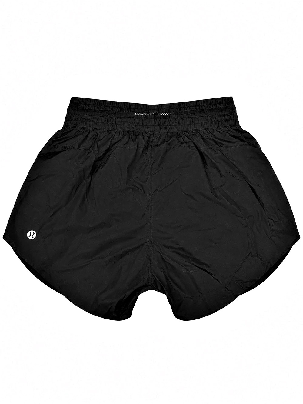 Lululemon Black Packable Running Shorts Size 4 Reflective Zip Pocket